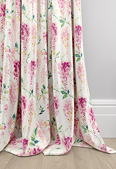 Wisteria Silk, Rosewood - Made to Measure Curtains